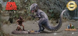 Star Ace Toys One Million Years B.C. Soft Vinyl Figure: Allosaurus vs. Tumak Sofubi Figure Set