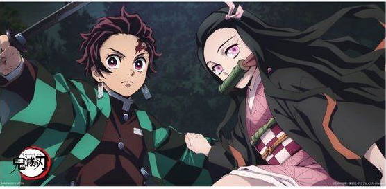 Demon Slayer: Kimetsu No Yaiba - Tanjiro And Nezuko Portrait Bath Towel