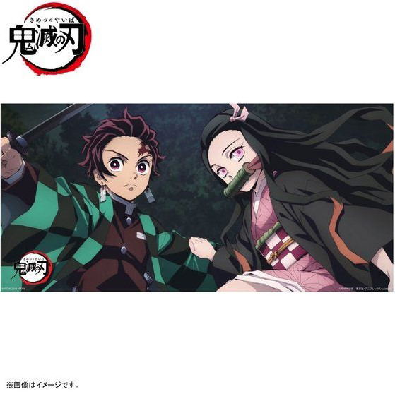 Demon Slayer: Kimetsu No Yaiba - Tanjiro And Nezuko Portrait Bath Towel image 2