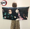 Demon Slayer: Kimetsu No Yaiba - Tanjiro And Nezuko Portrait Bath Towel thumbnail 3