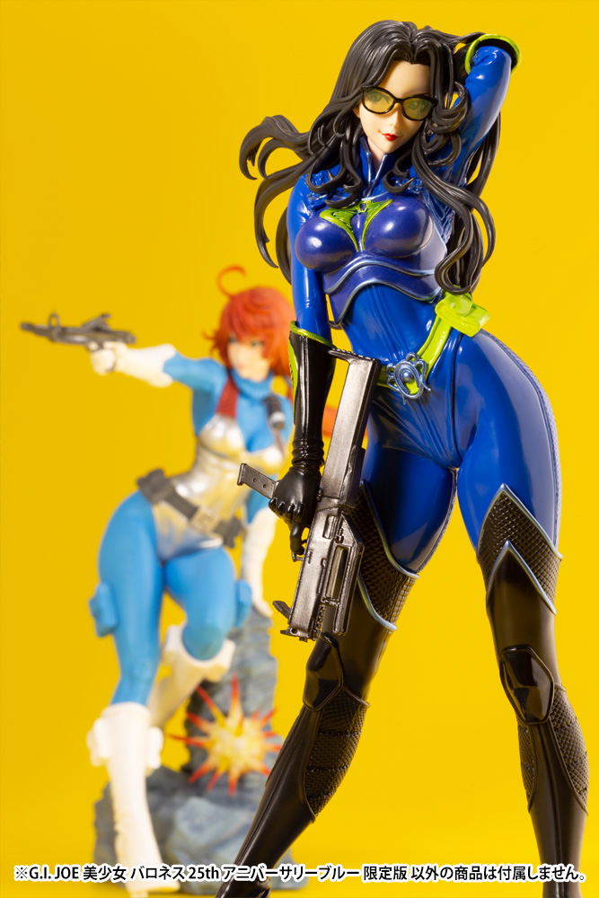 G.I. JOE Bishoujo G.I. Joe A Real American Hero 1/7 Scale Pre-Painted Figure: Baroness 25th Anniversary Blue Limited Edition image 12