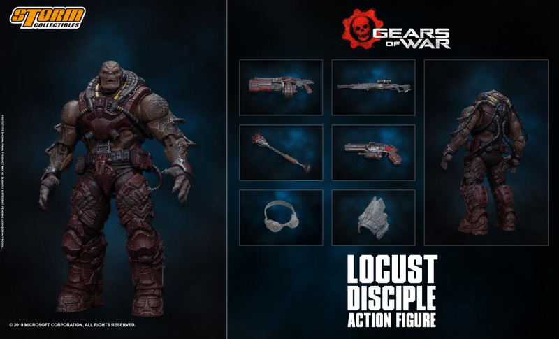 Gears of War 1/12 Scale Pre-Painted Action Figure: Locust Drones image 2