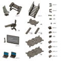 Hexa Gear 1/24 Scale Model Kit: Block Base 01 DX Headquarters thumbnail 8