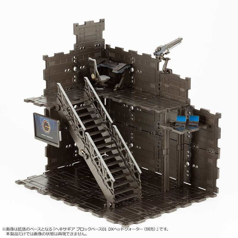 Hexa Gear 1/24 Scale Model Kit: Block Base 02 Panel Option A image 4