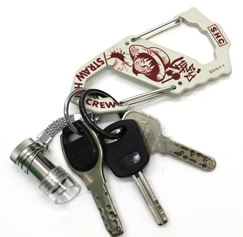 One Piece - Luffy Carabiner S Type White image 2