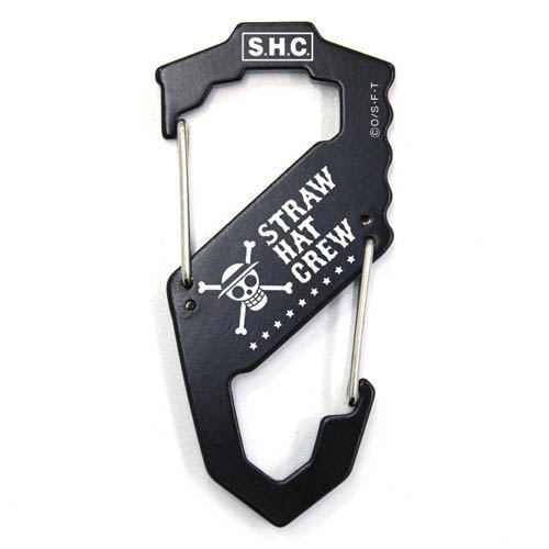 One Piece - Straw Hat Skull Carabiner S Type Black image 1