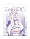 Re:ZERO -Starting Life in Another World- 100cm Wall Scroll: Emilia (Re-run) thumbnail 1