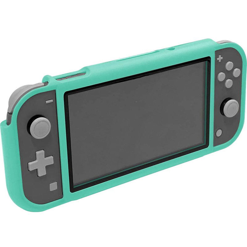 Cyber Gadget Magnet Bumper with Glass Panel for Nintendo Switch Lite (Turquoise) image 1