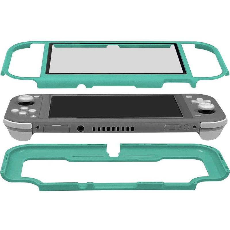 Cyber Gadget Magnet Bumper with Glass Panel for Nintendo Switch Lite (Turquoise) image 4