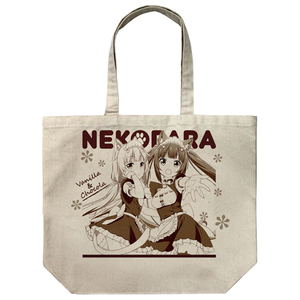 Nekopara - Chocola And Vanilla Large Tote Bag Natural_