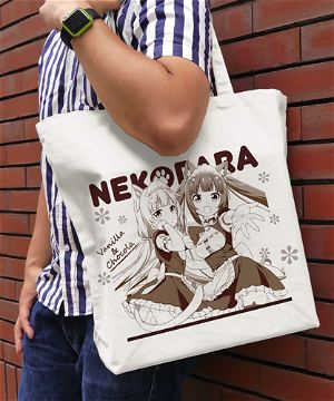 Nekopara - Chocola And Vanilla Large Tote Bag Natural