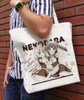 Nekopara - Chocola And Vanilla Large Tote Bag Natural thumbnail 2