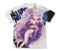 No Game No Life - Shiro Cat Ear Ver. Full Graphic T-shirt White (M Size) thumbnail 1