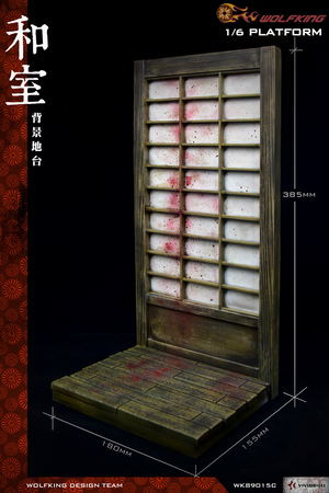 Wolfking 1/6 Scale: Japanese Room Background and Platform_