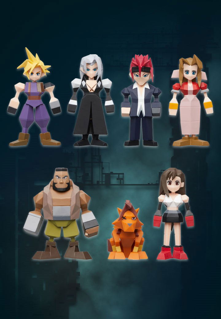 Final Fantasy VII Remake Polygon Figure Box (Box of 8) image 1