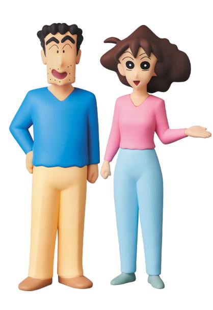 Ultra Detail Figure Crayon Shin-chan Series 2: Hiroshi & Misae image 1