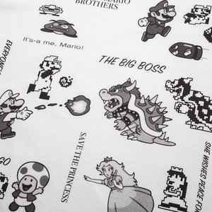 UT Super Mario 35th anniversary - Super Mario Brothers Men's T-shirt White (M Size)_