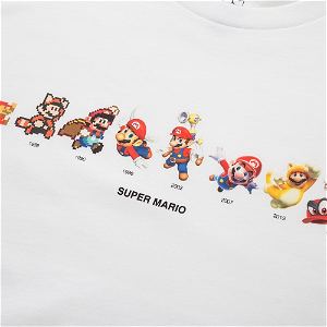 UT Super Mario 35th anniversary - Super Mario Evolution Men's T-shirt White (M Size)