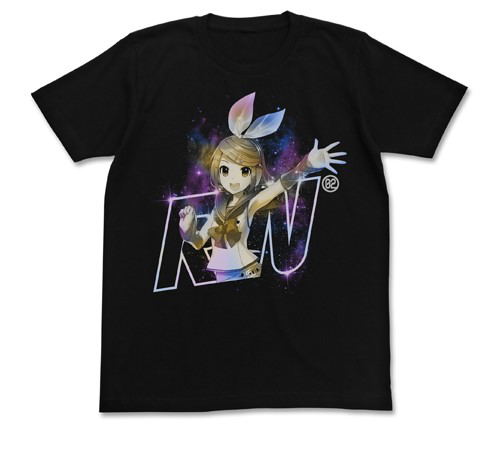 Kagamine Rin V4X T-shirt Black (M Size) image 1