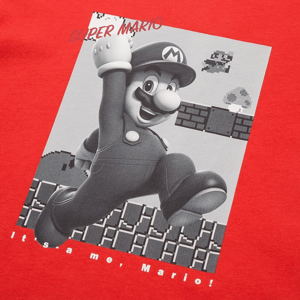UT Super Mario 35th anniversary - It's A Me Mario Kids T-shirt Red (160cm Size)_