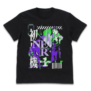 Evangelion - Eva Unit-01 Acid Graphics T-shirt Black (M Size)_