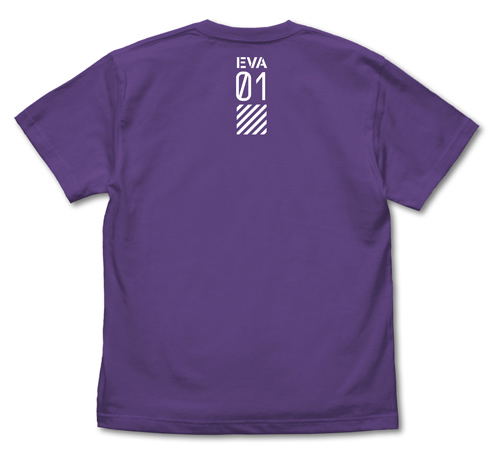 Evangelion Unit-01 Logo T-shirt Violet Purple (L Size) image 2