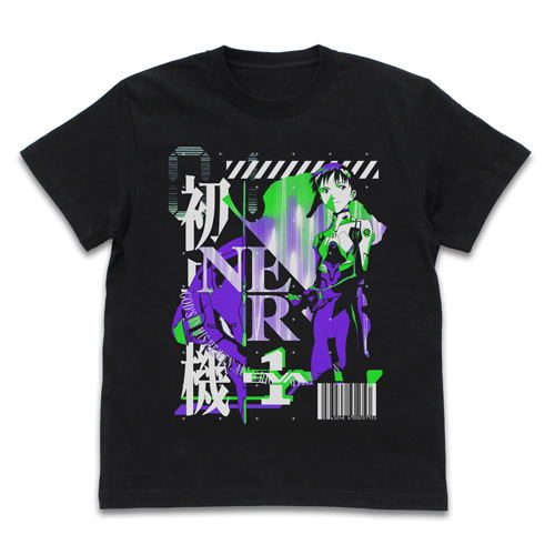 Evangelion - Eva Unit-01 Acid Graphics T-shirt Black (XL Size) image 1