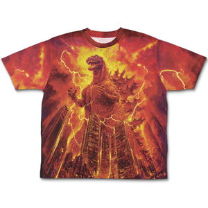 Godzilla 1984 Double-sided Full Graphic T-shirt (S Size)_