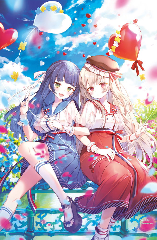 Original HD Tapestry Tapesuke Twins Illustration by Nimoshi (B2 Size) image 1