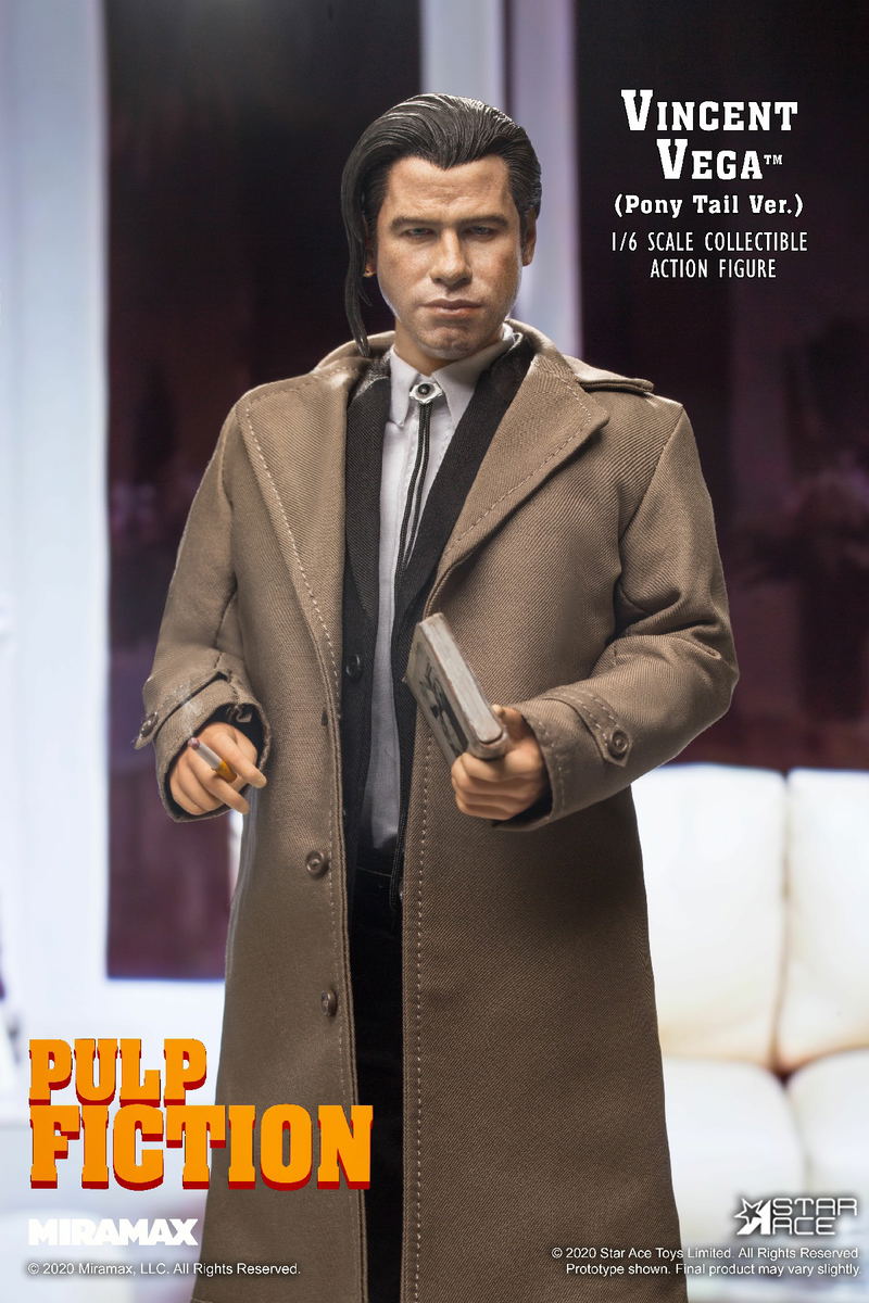 Pulp Fiction 1/6 Collectible Action Figure: Vincent Vega 2.0 (Pony Tail Ver.) image 2
