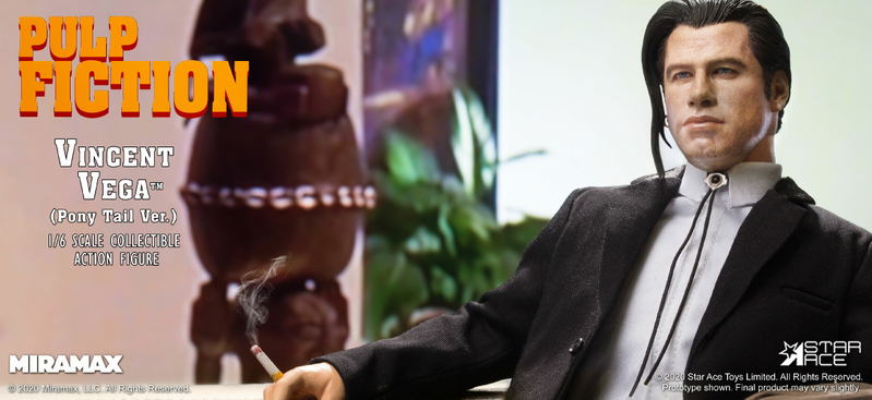 Pulp Fiction 1/6 Collectible Action Figure: Vincent Vega 2.0 (Pony Tail Ver.) image 7