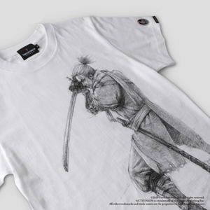 Sekiro: Shadows Die Twice Torch Torch T-shirt Collection: Wolf White Ladies (M Size)_