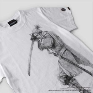 Sekiro: Shadows Die Twice Torch Torch T-shirt Collection: Wolf White Ladies (L Size)