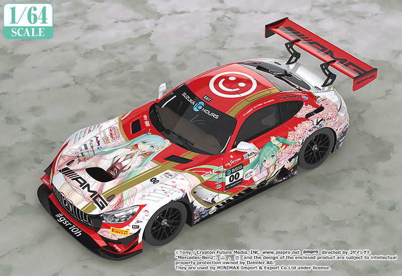絶版 1/64　初音ミクAMG 2019 SUZUKA 10hours ver Hatsune Miku GT Project 1/64 Scale Miniature Car: Mercedes-AMG