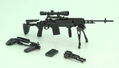 Little Armory LA062 1/12 Scale Model Kit: M14EBR-RI Type thumbnail 3