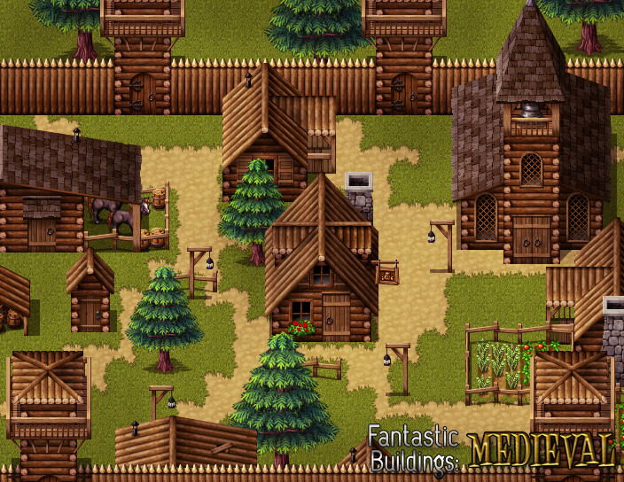 RPG Maker VX Ace: Fantastic Buildings - Medieval (DLC) <span class="ext" style="background-color: #B0000F; color: #FFFFFF;">DLC</span> <span class="ext" style="background-color: #2a475e; color: #FFFFFF;">STEAM</span> <span class="ext ext_digital">digital</span> image 2