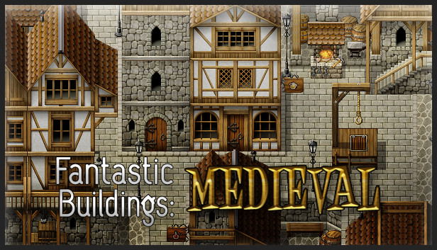 RPG Maker VX Ace: Fantastic Buildings - Medieval (DLC) <span class="ext" style="background-color: #B0000F; color: #FFFFFF;">DLC</span> <span class="ext" style="background-color: #2a475e; color: #FFFFFF;">STEAM</span> <span class="ext ext_digital">digital</span> image 1