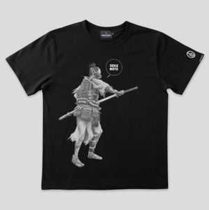 Sekiro: Shadows Die Twice Torch Torch T-shirt Collection: Hanbei The Undying Black (XXL Size)_