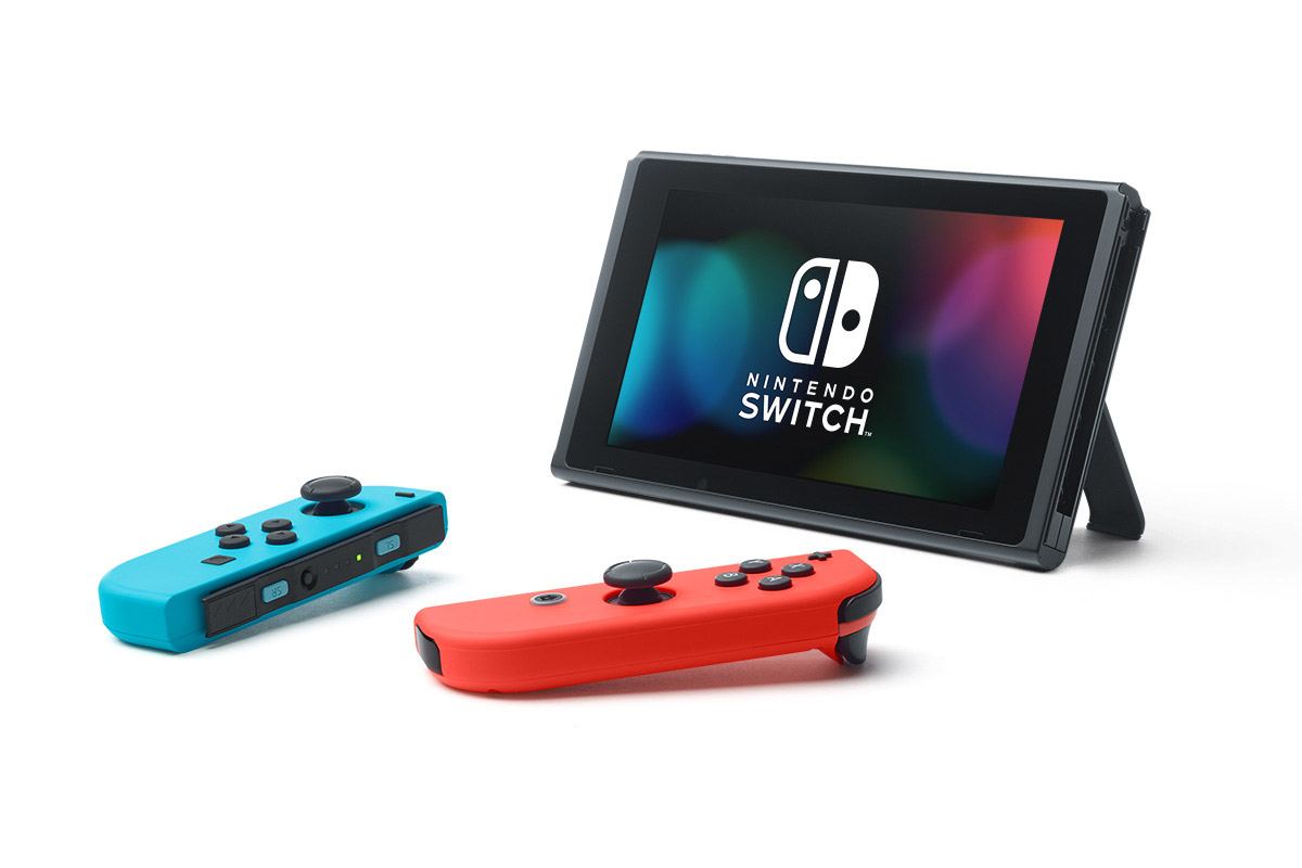 Nintendo Switch (Generation 2) (Neon Blue / Neon Red) - Bitcoin 
