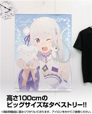 Re:ZERO -Starting Life in Another World- 100cm Wall Scroll Ver.2.0: Emilia (Re-run)