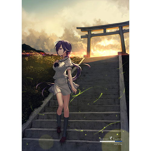 Summer Pockets Reflection Blue B2 Wall Scroll: Mizuori Shizuku image 2
