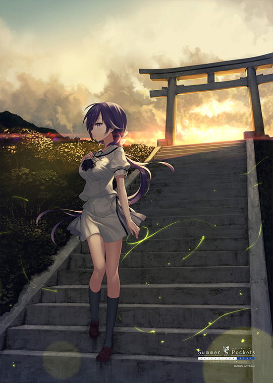 Summer Pockets Reflection Blue B2 Wall Scroll: Mizuori Shizuku image 3
