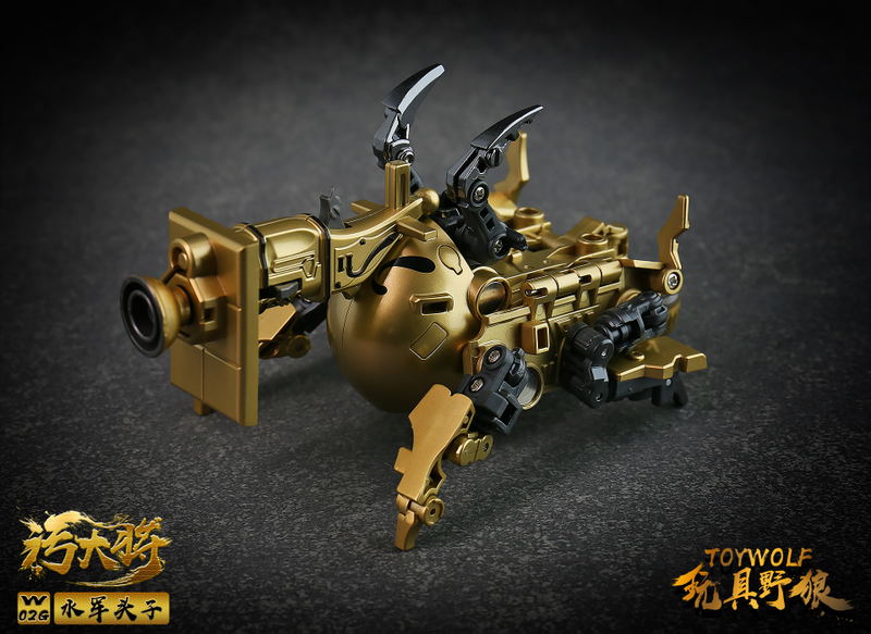 Toywolf W-02G 1/12 Scale Transformable Toy: Dirty Man Navy Leader Gold Ver. image 11