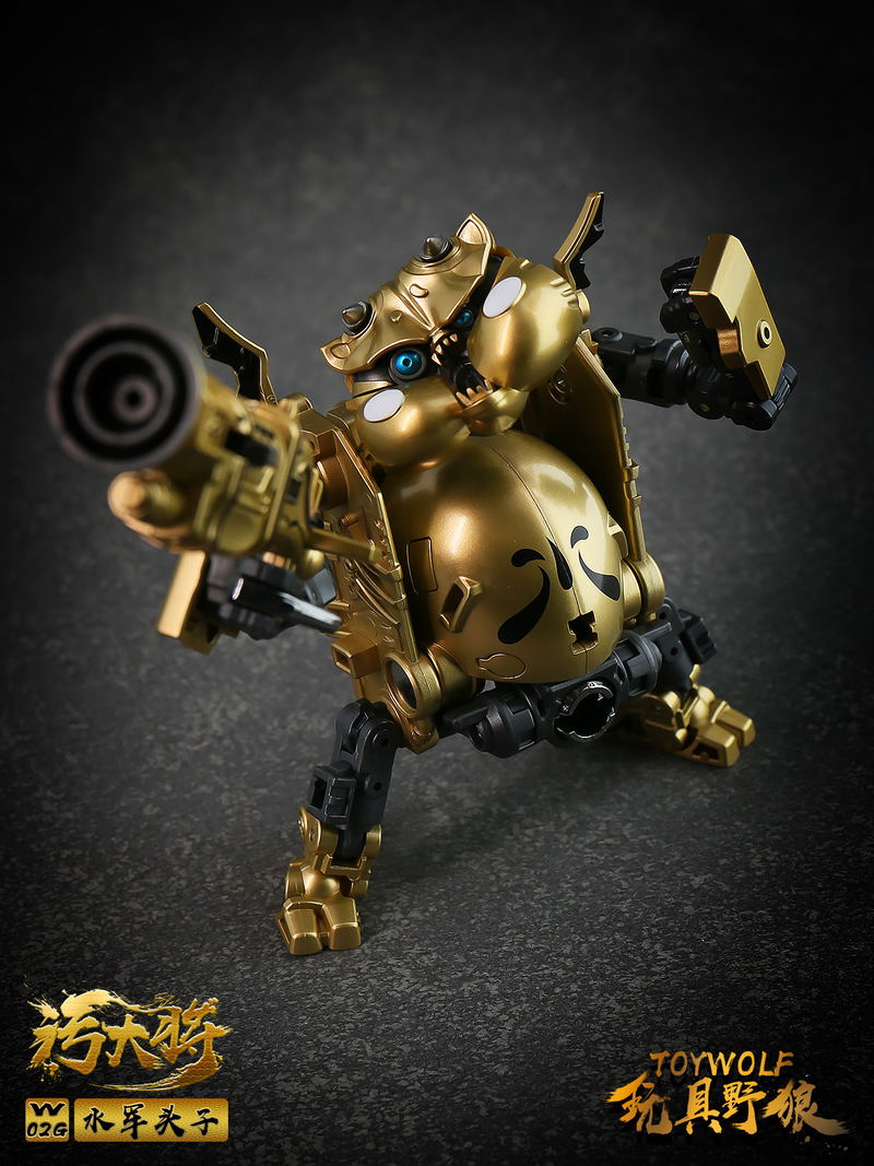 Toywolf W-02G 1/12 Scale Transformable Toy: Dirty Man Navy Leader Gold Ver. image 3