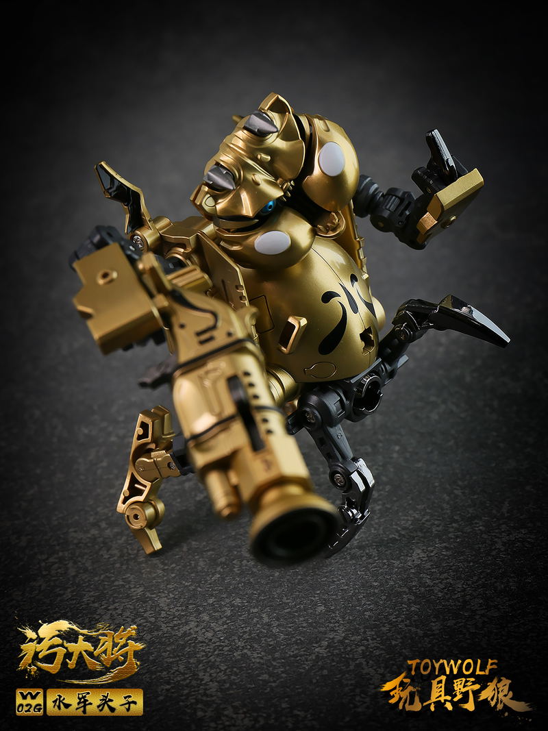 Toywolf W-02G 1/12 Scale Transformable Toy: Dirty Man Navy Leader Gold Ver. image 6