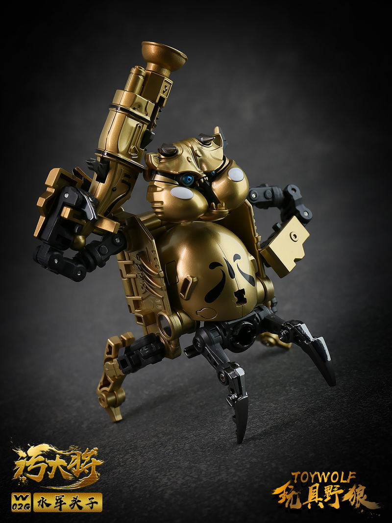 Toywolf W-02G 1/12 Scale Transformable Toy: Dirty Man Navy Leader Gold Ver. image 7