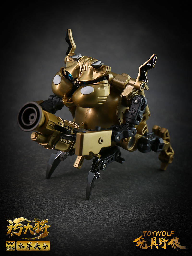 Toywolf W-02G 1/12 Scale Transformable Toy: Dirty Man Navy Leader Gold Ver. image 8