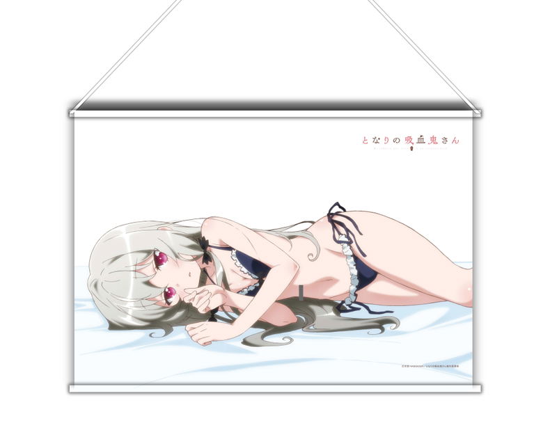 Ms. Vampire Who Lives in My Neighborhood Original Illustration Horizontal B2 Wall Scroll: Sophie image 1