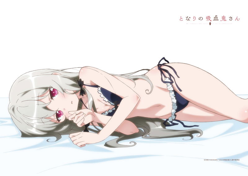 Ms. Vampire Who Lives in My Neighborhood Original Illustration Horizontal B2 Wall Scroll: Sophie image 2