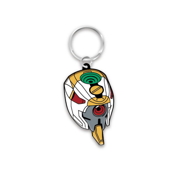 Eva Key Chain Rebuild Of Evangelion - EVA-00 Head Rubber Keychain